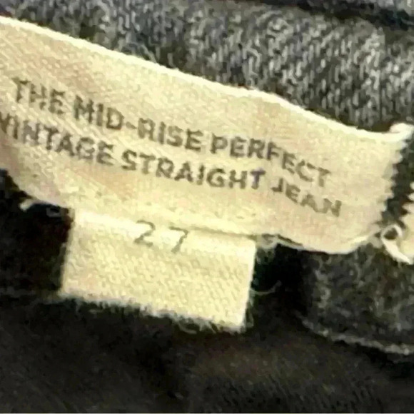 Madewell The Mid-Rise Perfect Vintage Straight Ripped Edition Size 27 - Picture 7 of 7